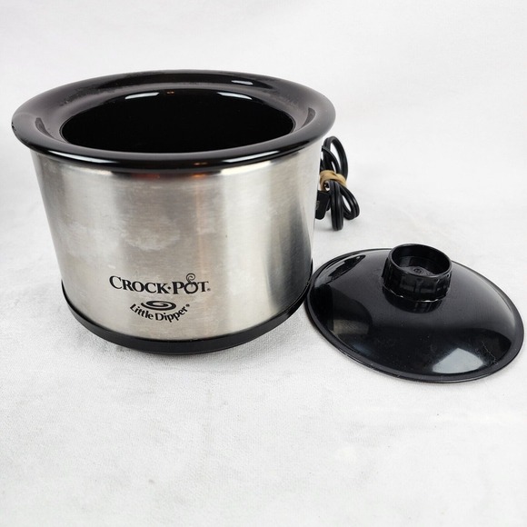 Crock Pot Little Dipper 16 oz Mini Slow Cooker Stainless Model 32041 Dip Pot - Picture 1 of 6